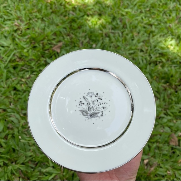 Vintage Carlton Fine China Saucers Set of 2 - Picture 2 of 10